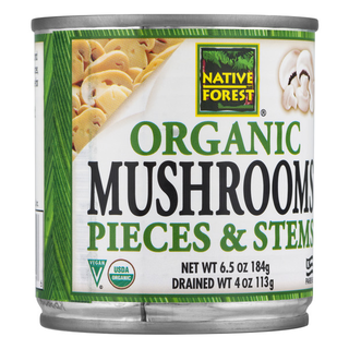 Mushrooms, Organic, Pieces & Stems