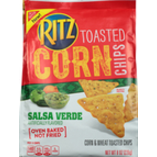 Toasted Corn Chips, Salsa Verde