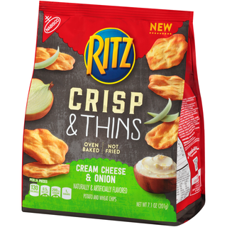 Potato and Wheat Chips, Cream Cheese & Onion