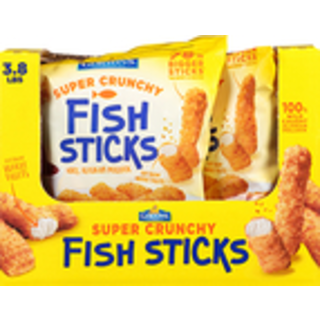 Fish Sticks, Breaded, Super Crunchy