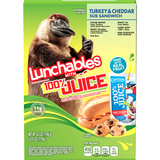 Lunchables with 100% Juice, Turkey & Cheddar Sub Sandwich