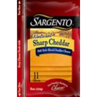 Sliced Cheese, Natural, Sharp Cheddar