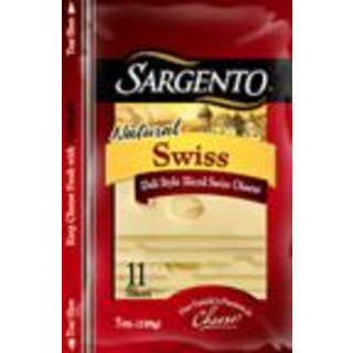 Cheese, Natural, Swiss, Sliced