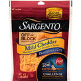 Shredded Cheese, Mild Cheddar, Traditional Cut