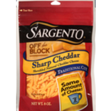 Shredded Cheese, Sharp Cheddar, Traditional Cut