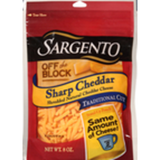 Shredded Cheese, Sharp Cheddar, Traditional Cut