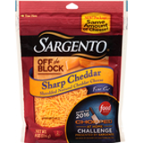Shredded Cheese, Sharp Cheddar, Off the Block, Fine Cut