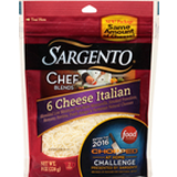 Chef Blends, Shredded Cheese, 6 Cheese Italian