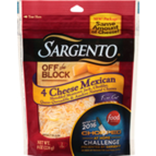 Shredded Cheese, 4 Cheese Mexican, Fine Cut