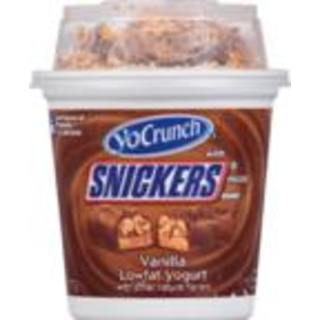 Yogurt, Lowfat, Snickers, Vanilla