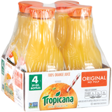 Tropicana Original No Pulp Orange 100% Juice 4 Ea