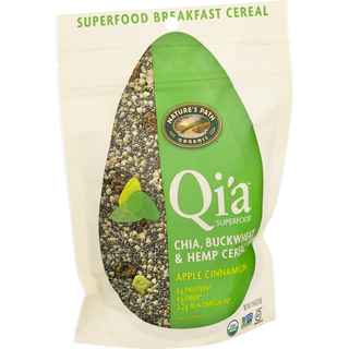 Qi'a Superfood, Chia, Buckwheat & Hemp Cereal, Apple Cinnamon