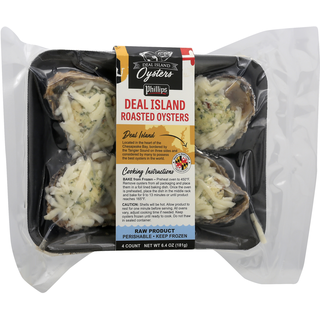 Deal Island Roasted Oysters, Bacon Scampi Butter Topped