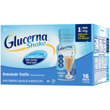 Glucerna Value Size Original Homemade Vanilla Shake 16 - 8 Fl Oz Bottles