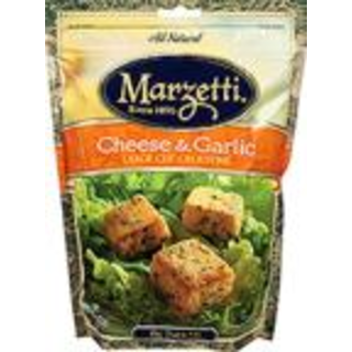 Baked Croutons, cheese & garlic