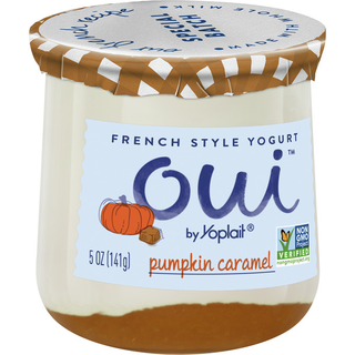 Yogurt, Pumpkin Caramel, French Style, Fruit on the Bottom