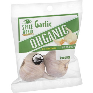 Spice World Organic Fresh Garlic 3 Oz