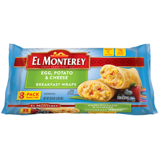 Breakfast Wraps, Egg Potato & Cheese