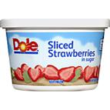 Dole® Sliced Strawberries In Sugar 16 Oz. Tub