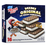 Mini Original Vanilla Ice Cream Between Chocolate Wafers Sandwiches