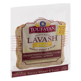 Hearth Baked Lavash Plus, Whole Wheat & Flax
