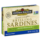 Wild Caught Naturally Wood Smoked Brisling Sardines In Extra Virgin Olive Oil