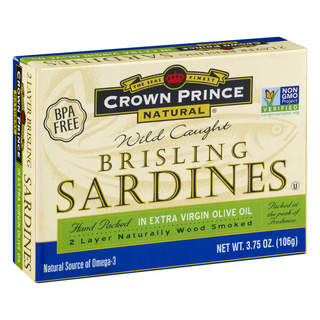 Wild Caught Naturally Wood Smoked Brisling Sardines In Extra Virgin Olive Oil