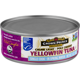 Crown Prince Chunk Light  Single Cook In Spring Water Yellowfin Tuna 5 Oz