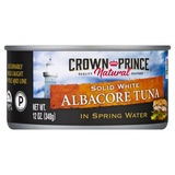 Crown Prince Natural Solid White In Spring Water Albacore Tuna 12 Oz