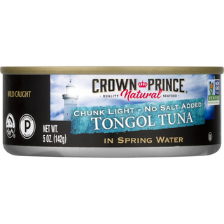 Crown Prince Chunk Light No Salt Added Tongol Tuna 5 Oz
