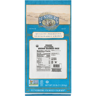 Lundberg Family Farms American Brown Basmati Organic Gourmet Rice 25 Lb