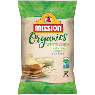 Organic Tortilla Chips, White Corn