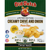 Creamy Chive and Onion Flavored, Potato Chips