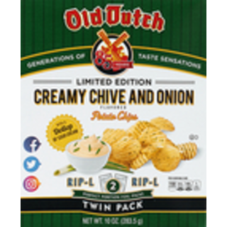 Creamy Chive and Onion Flavored, Potato Chips