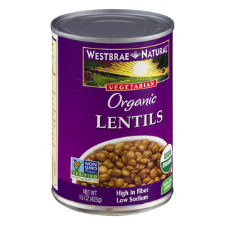 No Salt Added Organic Lentil Beans