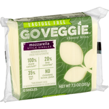 Go Veggie Style Singles Mozzarella Cheese Food Alternative 12 Ea