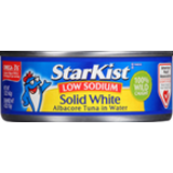 Solid White Albacore Tuna In Water, Low Sodium