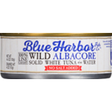 Tuna, Albacore, Wild, Solid White, No Salt Added