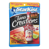Lightly Marinated Premium Chunk Light Tuna, Bold, Tapatio with Lime