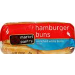 Hamburger Buns, Enriched White Buns, Sliced