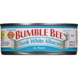 Bumble Bee Chunk White Albacore Tuna In Water 5 Oz