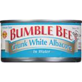 Tuna in Water, Albacore, Chunk White