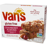 Chewy Baked Whole Grain Snack Bars, Cranberry Almond