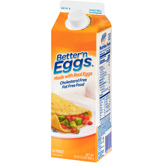 Made with Real Eggs, Cholesterol Free, Fat Free Food