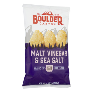 Potato Chips, Kettle Cooked, Malt Vinegar & Sea Salt