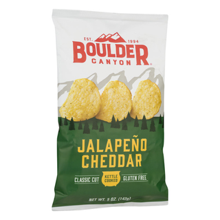 Boulder Canyon Classic Cut Jalapeno Cheddar Potato Chips 5 Oz