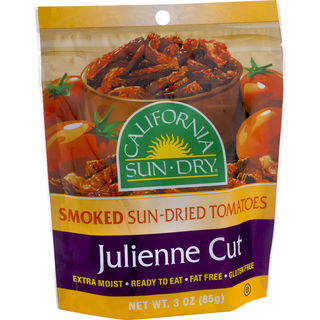 Smoked Sun Dried Tomatoes, Julienne Cut