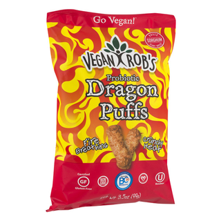 Probiotic Dragon Puffs, Fire Breathing Crunchy Heat