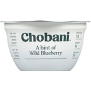 Yogurt, Greek, Less Sugar, Low-Fat, Wild Blueberry