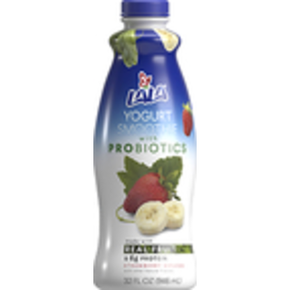 Yogurt Smoothie With Probiotics, Strawberry Banana